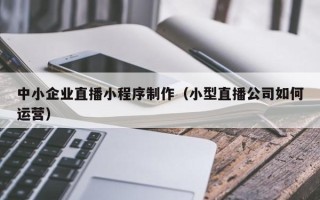 梅州中小企业直播小程序制作（小型直播公司如何运营）