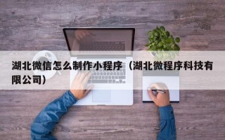 梅州湖北微信怎么制作小程序（湖北微程序科技有限公司）